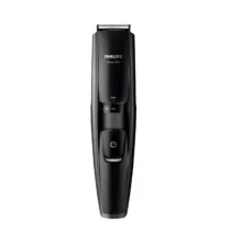 ماشین اصلاح موی صورت فیلیپس مدل BT5200/16 با تیغه‌های استیل ضدزنگ خود تیزشونده، طول اصلاح 0.4 تا 10 میلی‌متر، قابلیت استفاده با باتری و برق، شارژ USB یک ساعته و ضدآب با طراحی ارگونومیک و شانه قابل تنظیم دستی