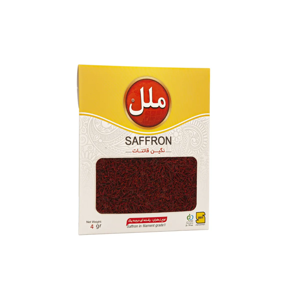 زعفران سرگل درجه یک ملل - 4 گرم