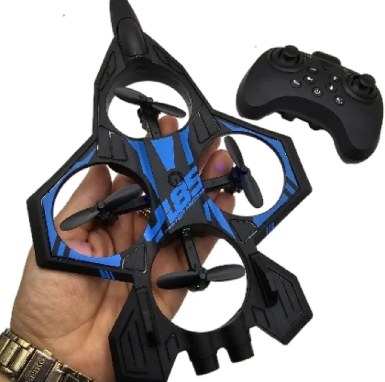 هواپیما بازی ناب سل مدل جت جنگنده کنترلی عمود پرواز شارژی چراغدار کد Airplane Toy Jet Fighter Model, Vertical Flight, Rechargeable, Control, with Lights 2.4GHZ