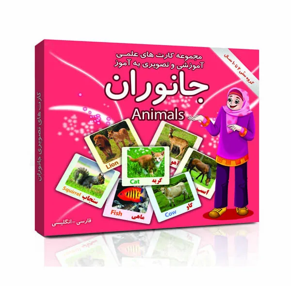 فلش کارت های علمی آموزشی و تصویری 2 تا 10 سال انتشارات امین آذر بسته 15 عددی