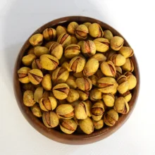 پسته فندقی نمکین زعفرانی گهربد - 400 گرم