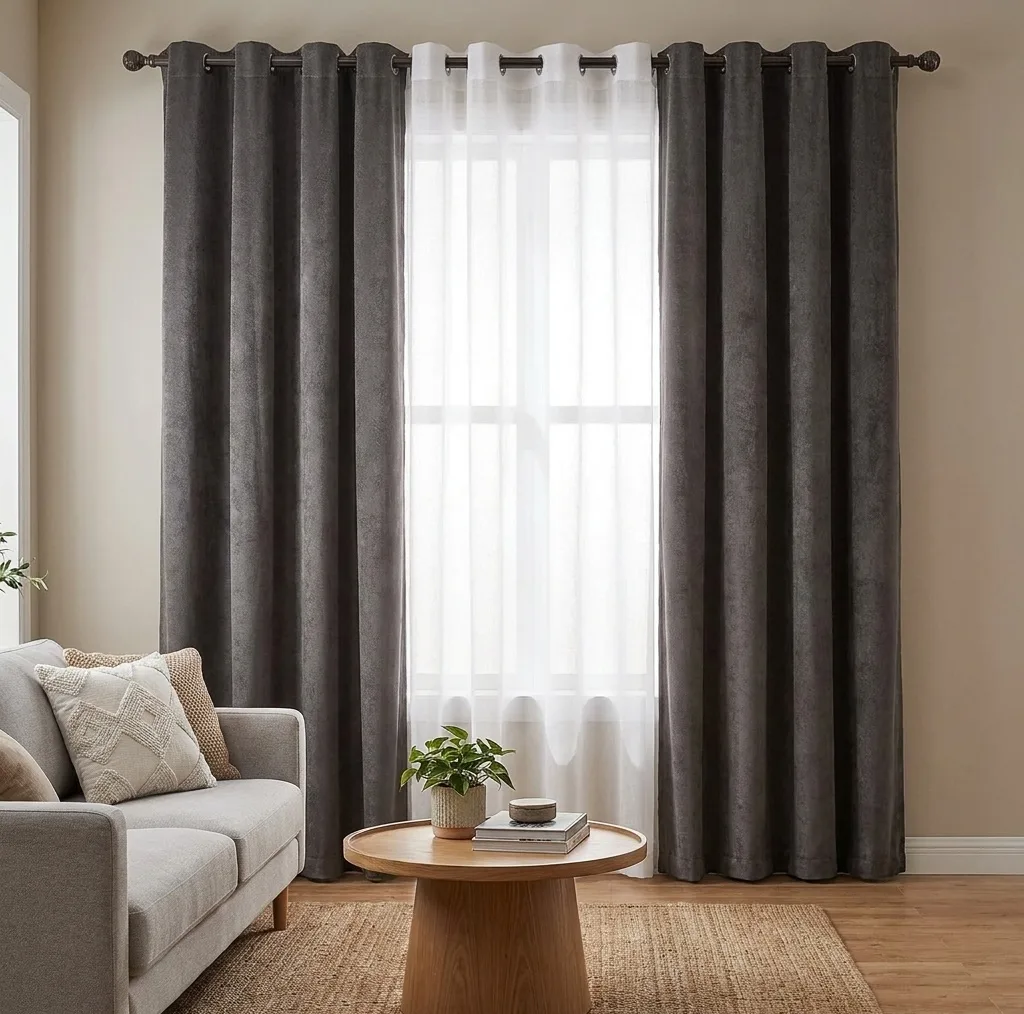 پرده مدل پانچ نازلی سایز 150x280 سانتی متر