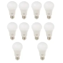 لامپ LED بروکس 10 وات مدل A60 پایه E27 بسته 10 عددی