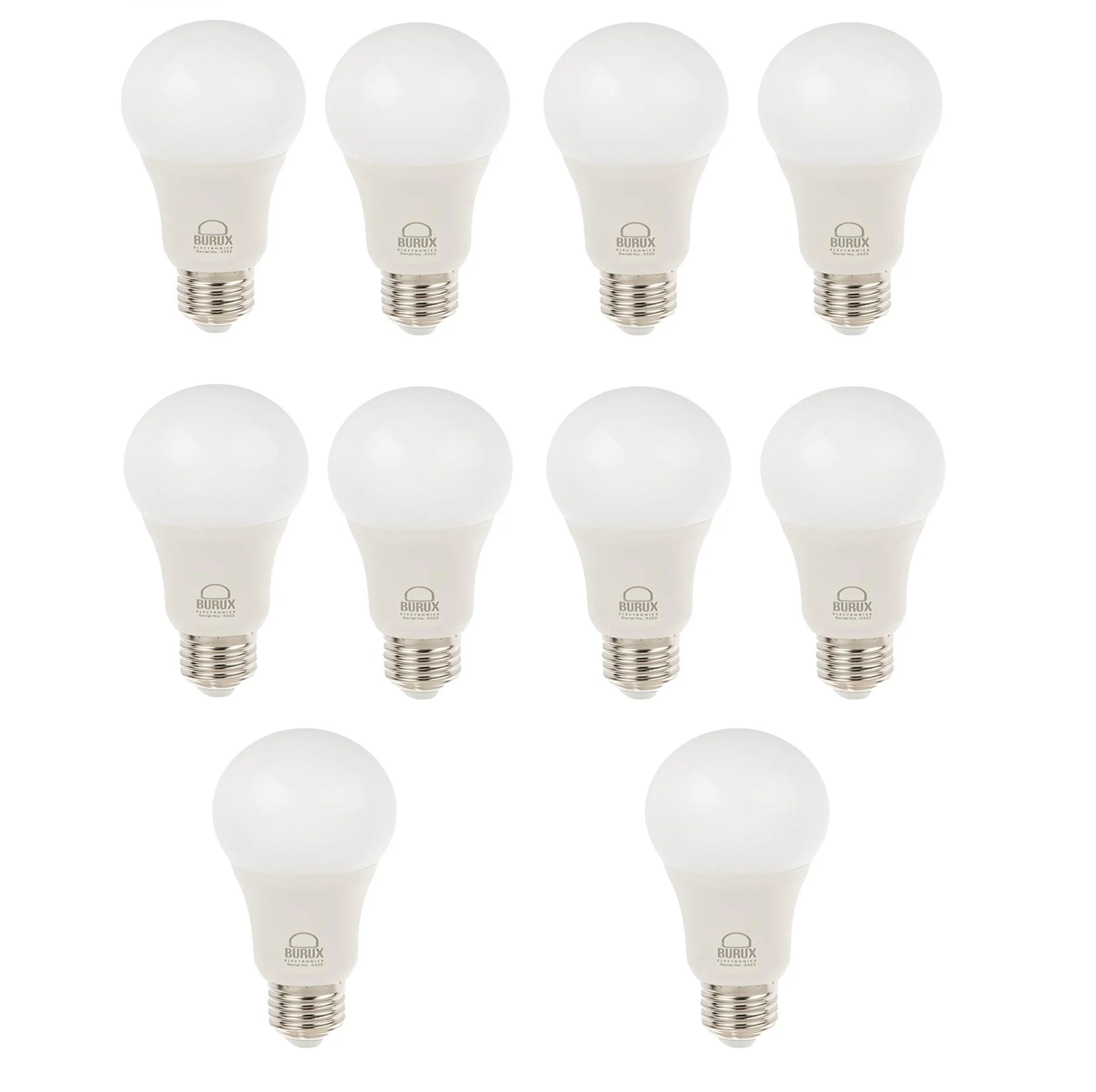 لامپ LED بروکس 10 وات مدل A60 پایه E27 بسته 10 عددی