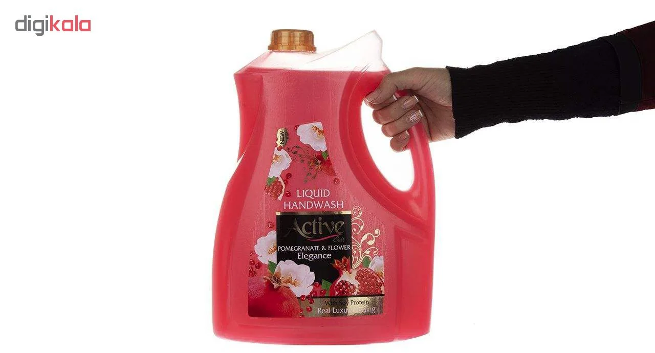 مایع دستشویی اکتیو مدل Pomegranate & Flower وزن 3750 گرم