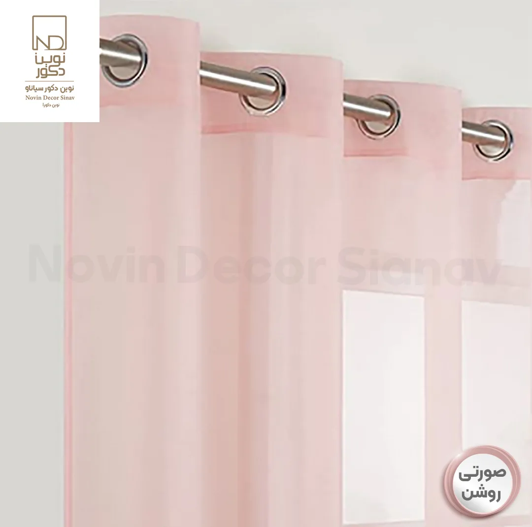 پرده نوین دکور سیاناو مدل حریر کد pb105 سایز 280x140 سانتیمتر