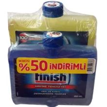مایع جرم گیر ماشین ظرفشویی فینیش مدل کتابی حجم 250 میلی لیتر مجموعه دو عددی