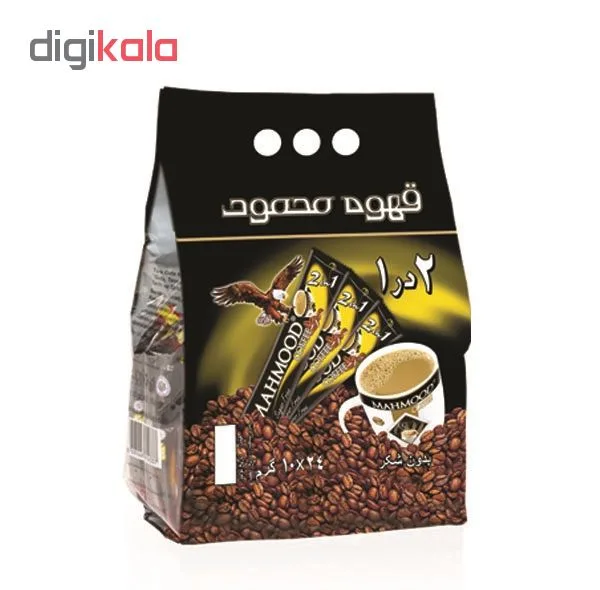 پودر قهوه فوری بدون شکر 1 × 2 محمود بسته 24 عددی