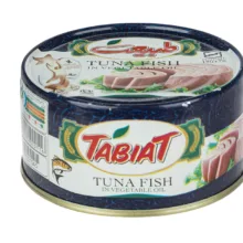 کنسرو ماهی تون در روغن گیاهی طبیعت - 180 گرم بسته 4 عددی