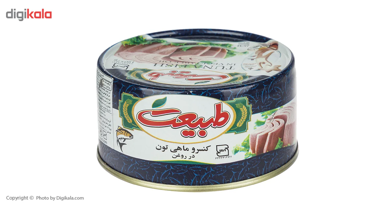 کنسرو ماهی تون در روغن گیاهی طبیعت - 180 گرم بسته 4 عددی