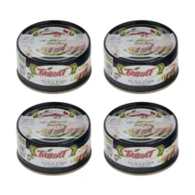 کنسرو ماهی تون در روغن گیاهی طبیعت - 180 گرم بسته 4 عددی