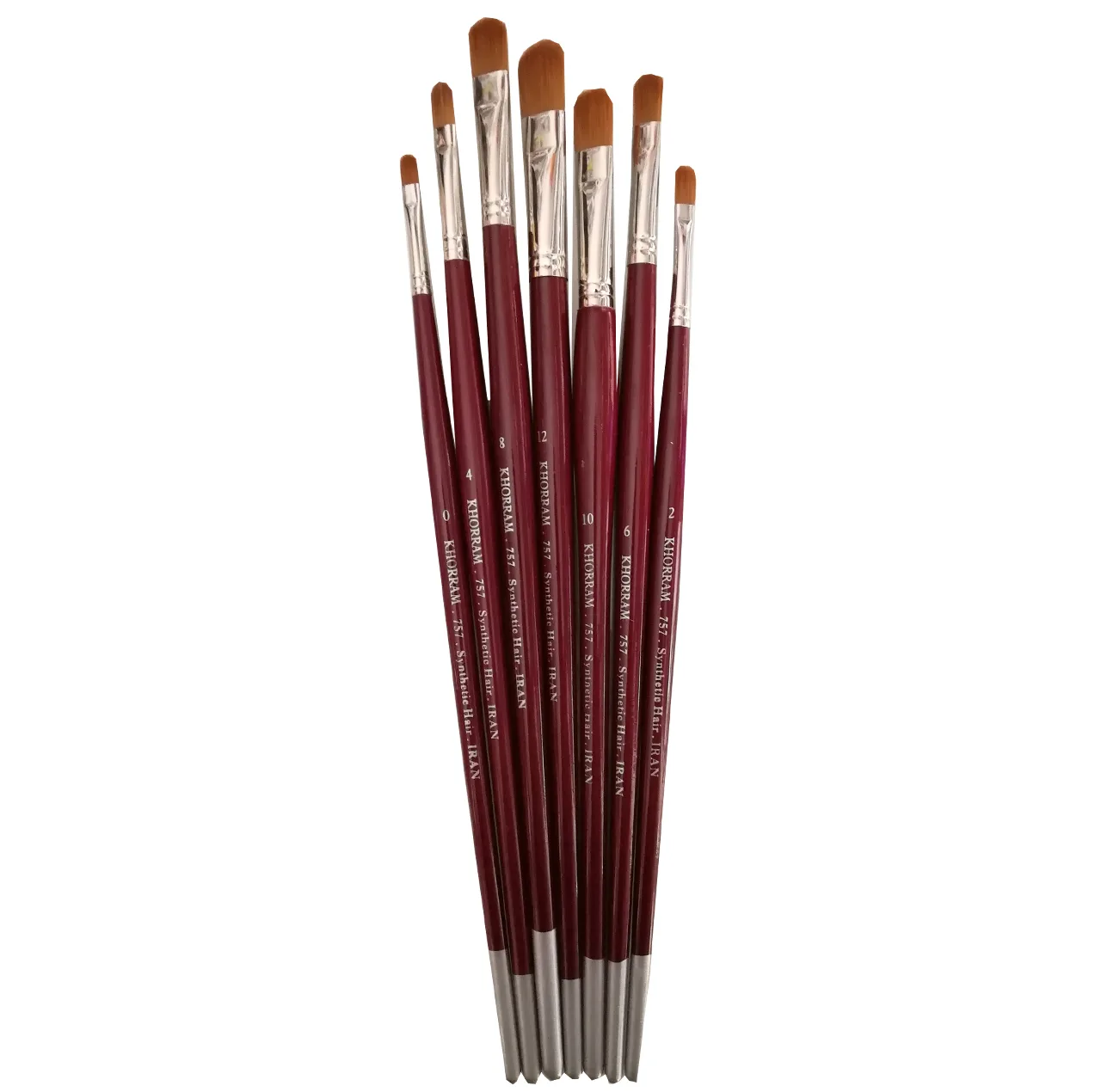 قلم مو زبان گربه ای خرم کد 757 مجموعه 7 عددی