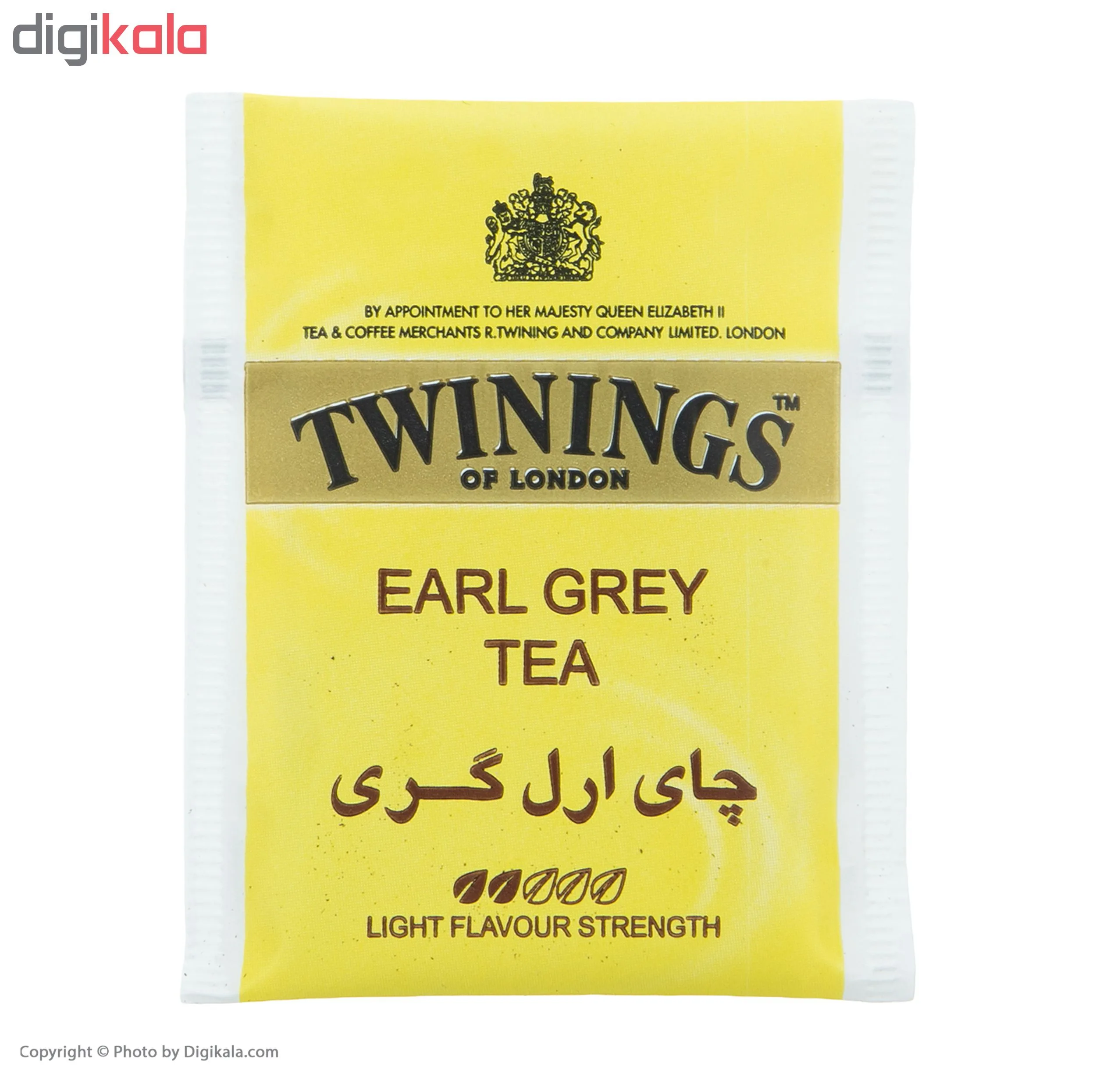 چای سیاه کیسه ای ارل گری توینینگز بسته 100 عددی