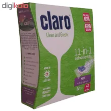 قرص ماشین ظرفشویی کلارو مدل 11in1 بسته 32 عددی