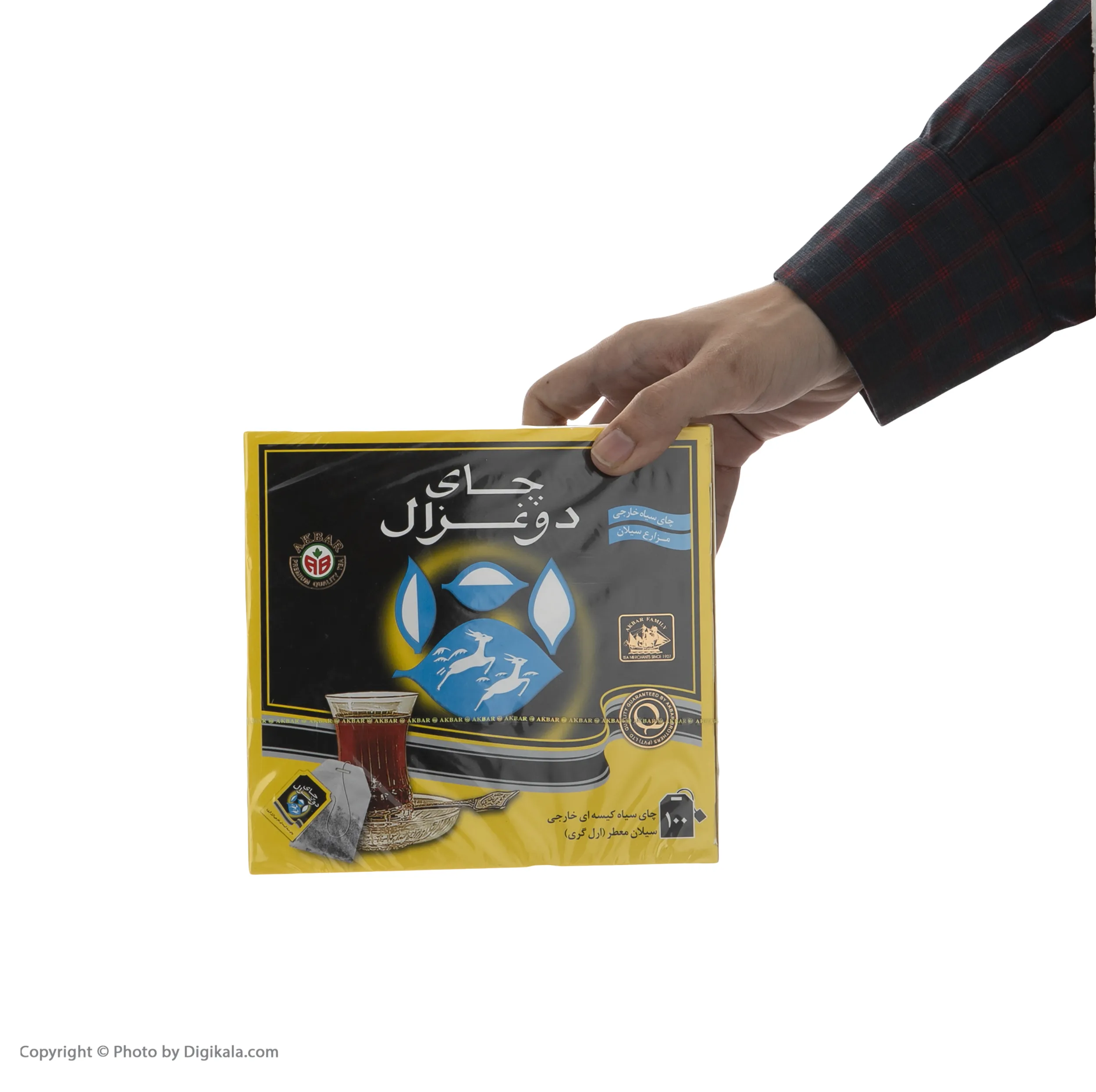 چای کیسه ای دوغزال مدل Earl Grey بسته 100 عددی