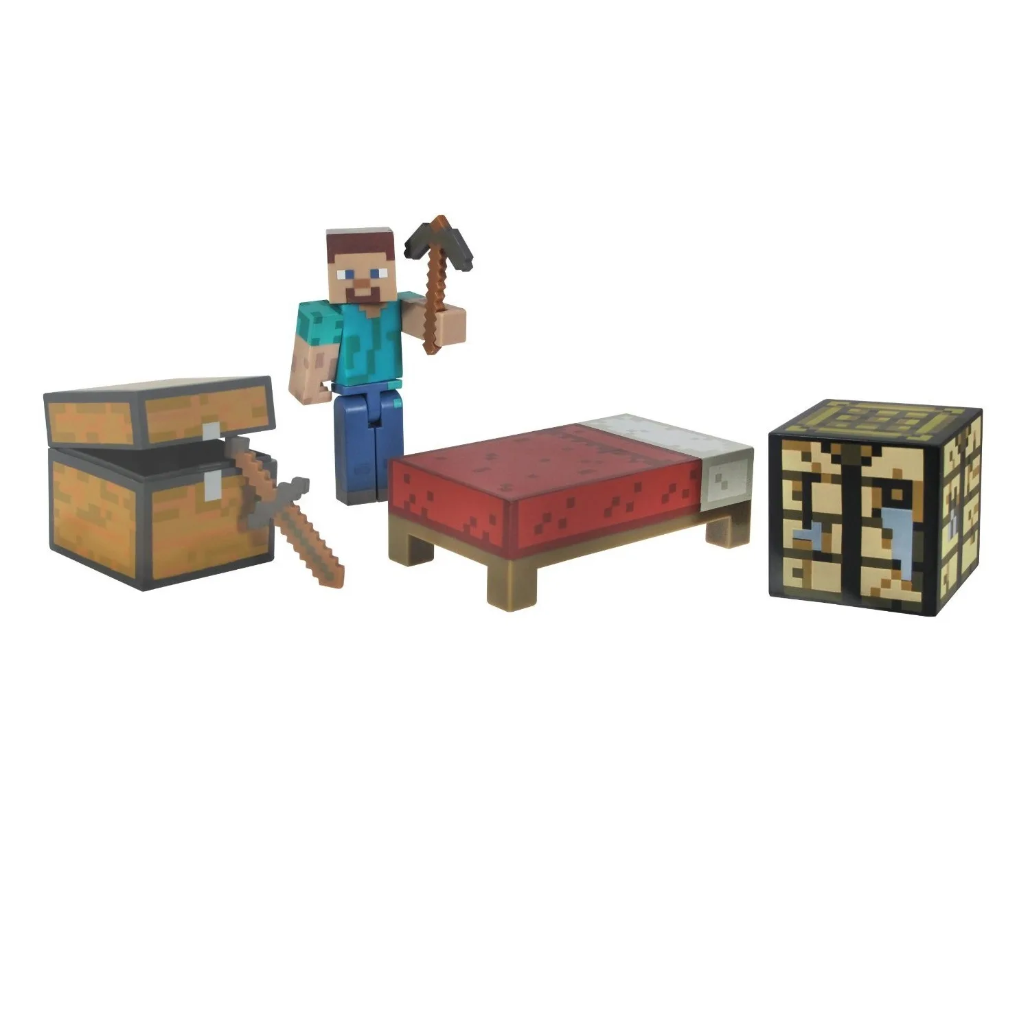 اکشن فیگور مدل Minecraft OverWorld Survival مجموعه 6 عددی