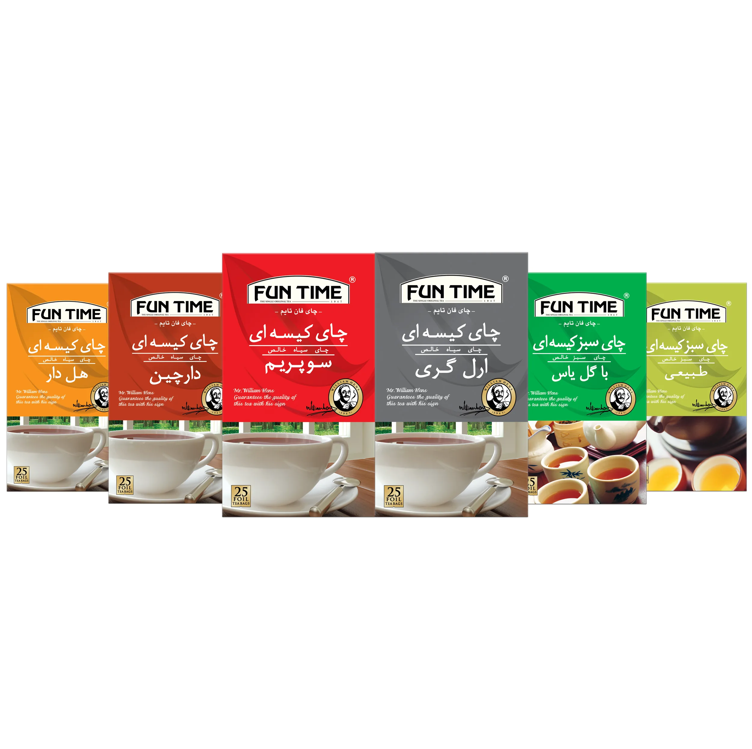 چای کیسه ای فان تایم - شش بسته 25 عددی