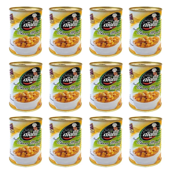 کنسرو نخود طلایی چانا ماسالا شیفته - 370 گرم بسته 12 عددی