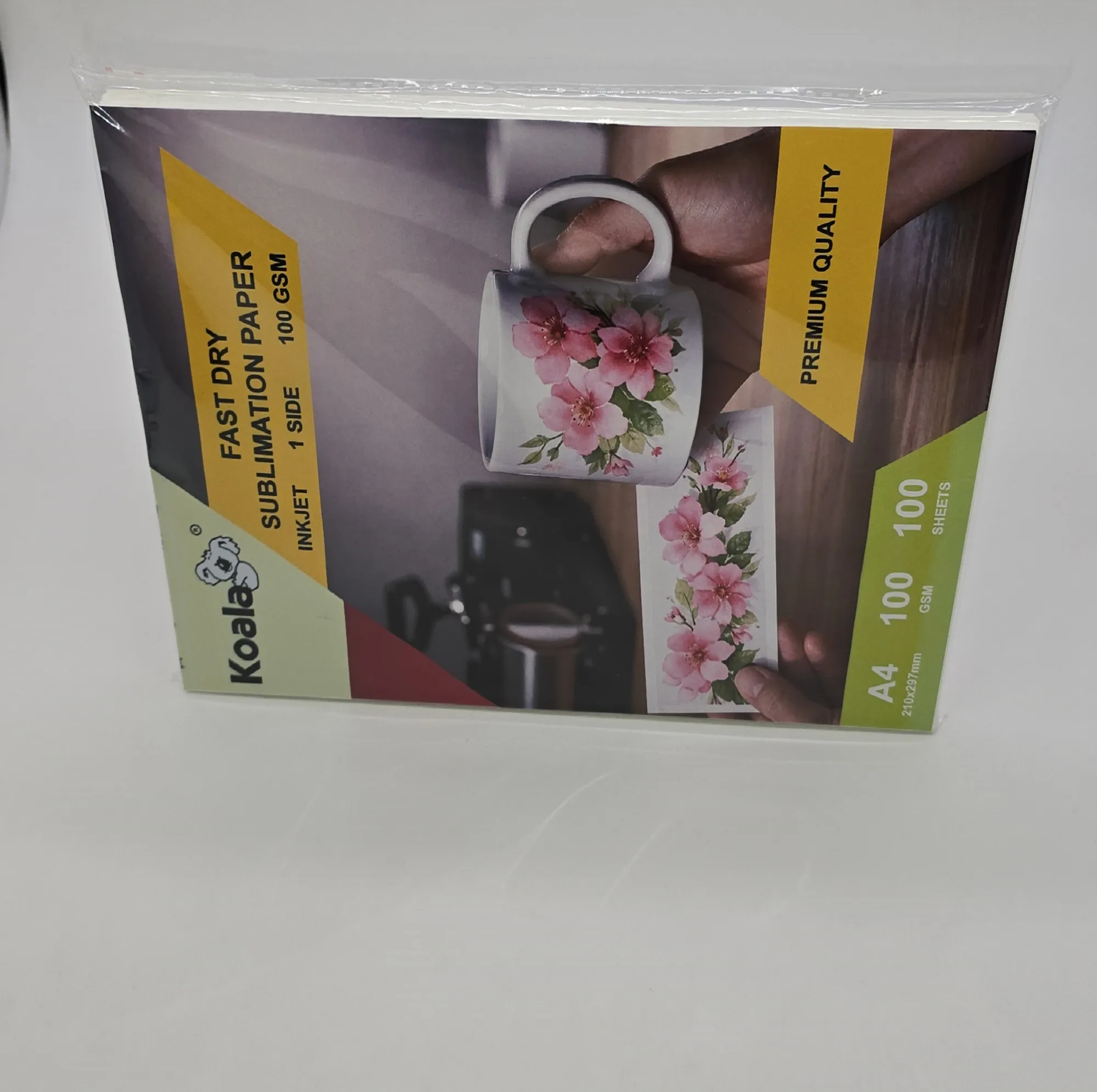 کاغذ چاپ ماگ سابلیمیشن جوهرافشان کوالا مدل FAST-DRY سایز A4 بسته 100 عددی