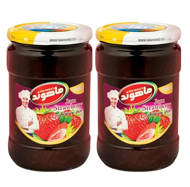 مربای توت فرنگی ماهوند - 800 گرم مجموعه 2 عددی