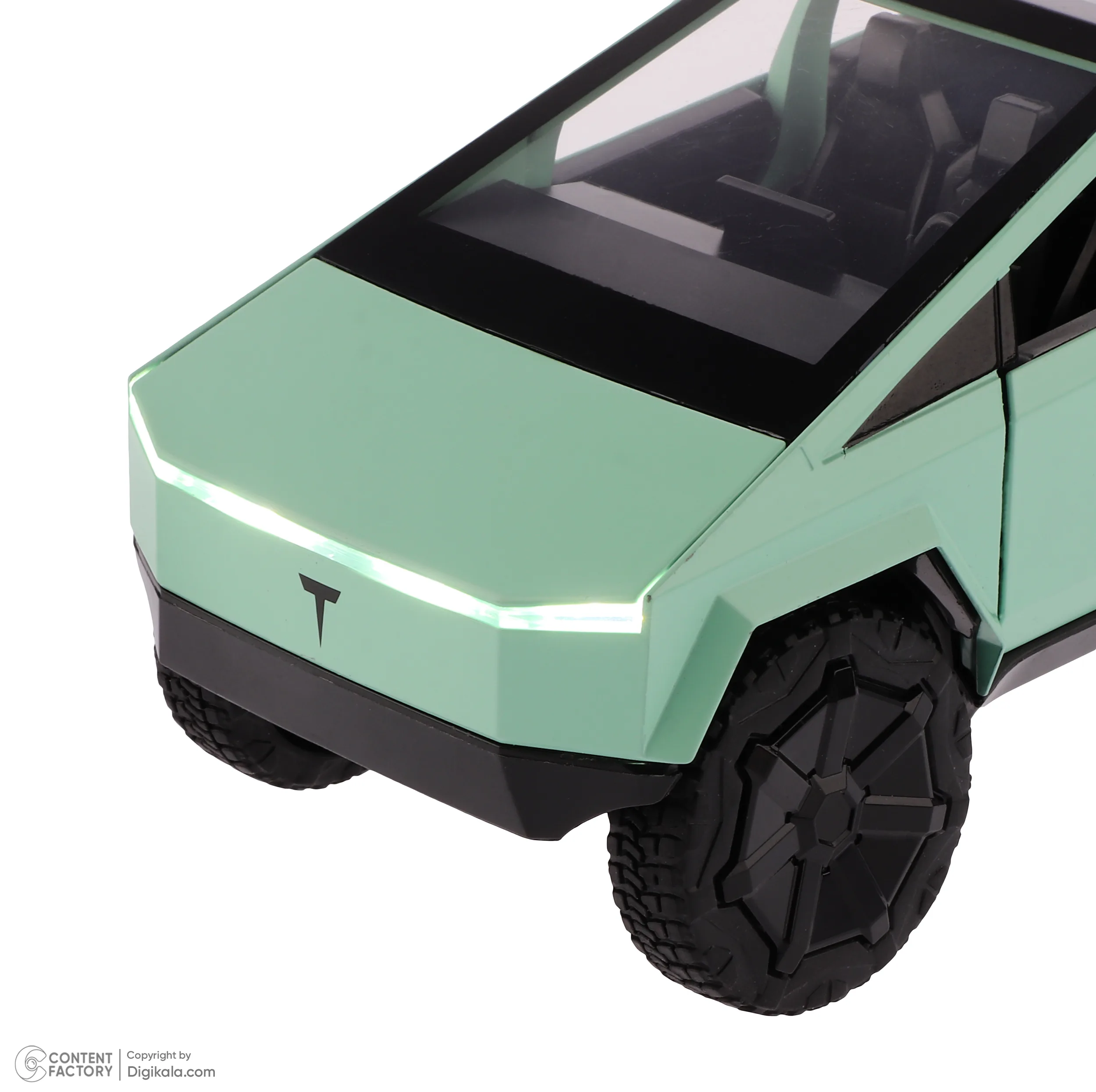 ماشین بازی مدل تسلا طرح موتور چهار چرخ دار مجموعه 2 عددی