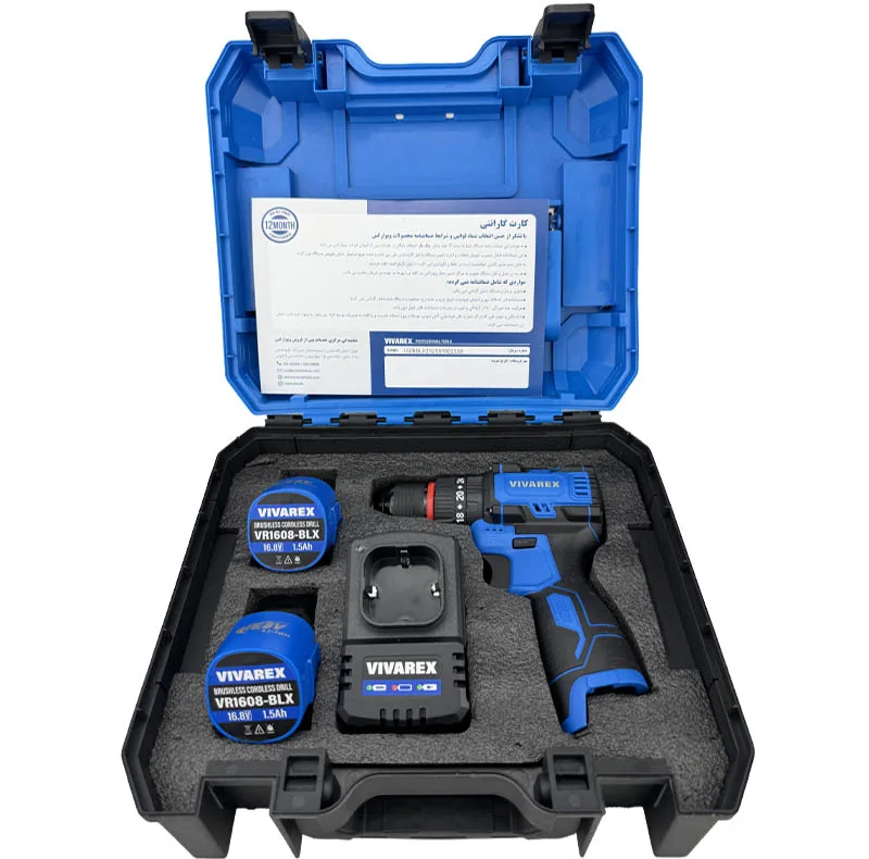 پیچ گوشتی شارژی ویوارکس مدل VR1608 BLX