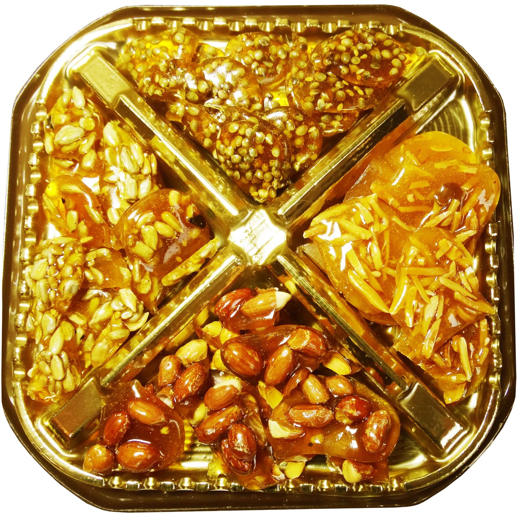 سوهان عسلی چهار مغز قم - 300 گرم