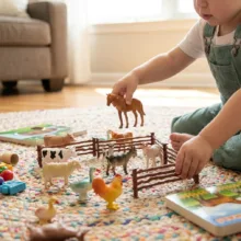 فیگور نیکی تویز طرح حیوانات اهلی مدل FARM ANIMALS بسته 14 عددی