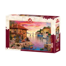پازل 1500 تکه آرت پازل طرح The Mediterranean Harbour كد 5374
