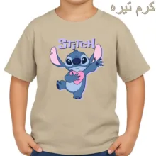 تی‌شرت آستین کوتاه بچگانه مدل استیچ  کد p7