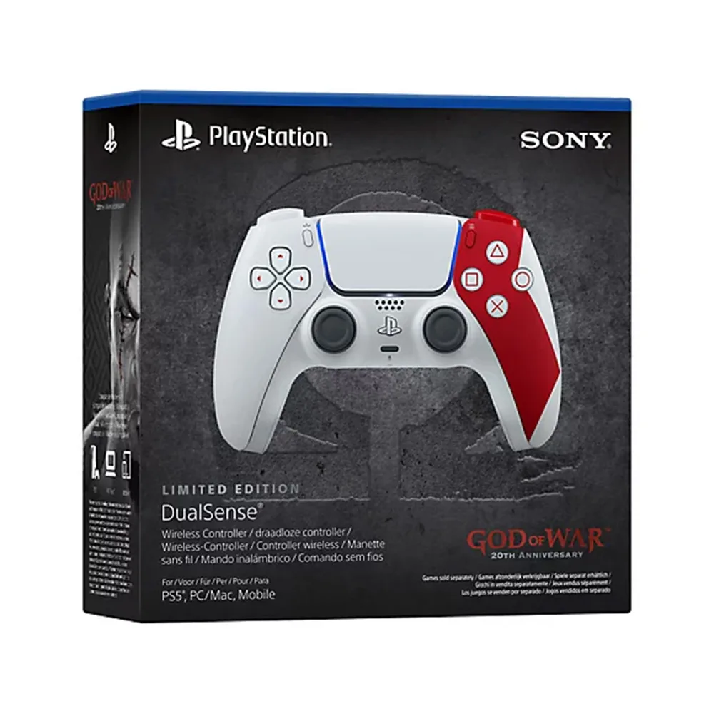 دسته بازی پلی استیشن 5 سونی مدل god of war 20th anniversary DUALSENSE
