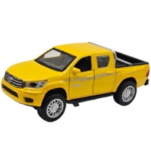 ماشین بازی ناب سل مدل تویوتا هایلوکس دو کابین فلزی چراغدار موزیکال کد Toyota Hilux Double Cab Metal with Lights& Musical