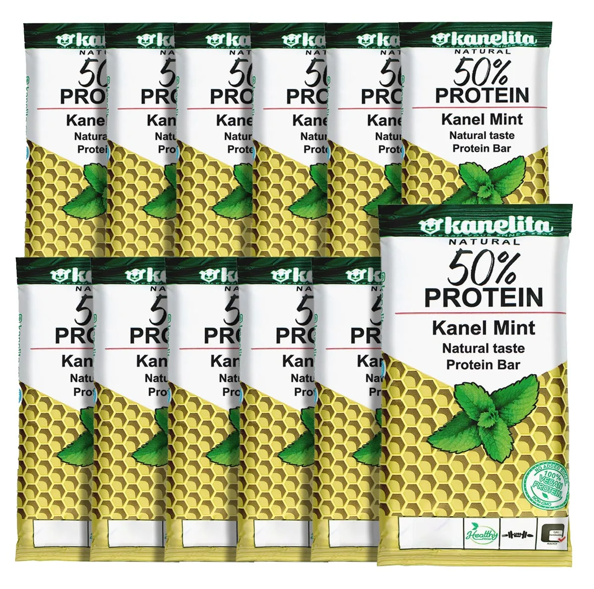پروتئین بار گیاهی کنل نعنا کنلیتا - 45 گرم بسته 12 عددی