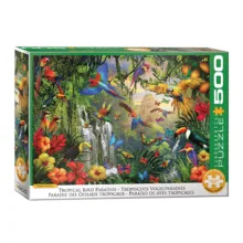 پازل 500 تکه یوروگرافیکس پازلز مدل Tropical Bird Paradise مناسب نوجوان و بزرگسال