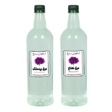 عرق نعناع و بیدمشک ارغوان سرخ - 1 لیتر بسته 2 عددی