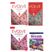 کتاب Evolve 3 و Oxford Word Skills Intermediate 2nd اثر جمعی از نویسندگان انتشارات دانشگاه کمبریج 4 جلدی