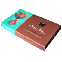 سوهان لقمه ای عسلی زعفرانی گز شیرین – 250 گرم