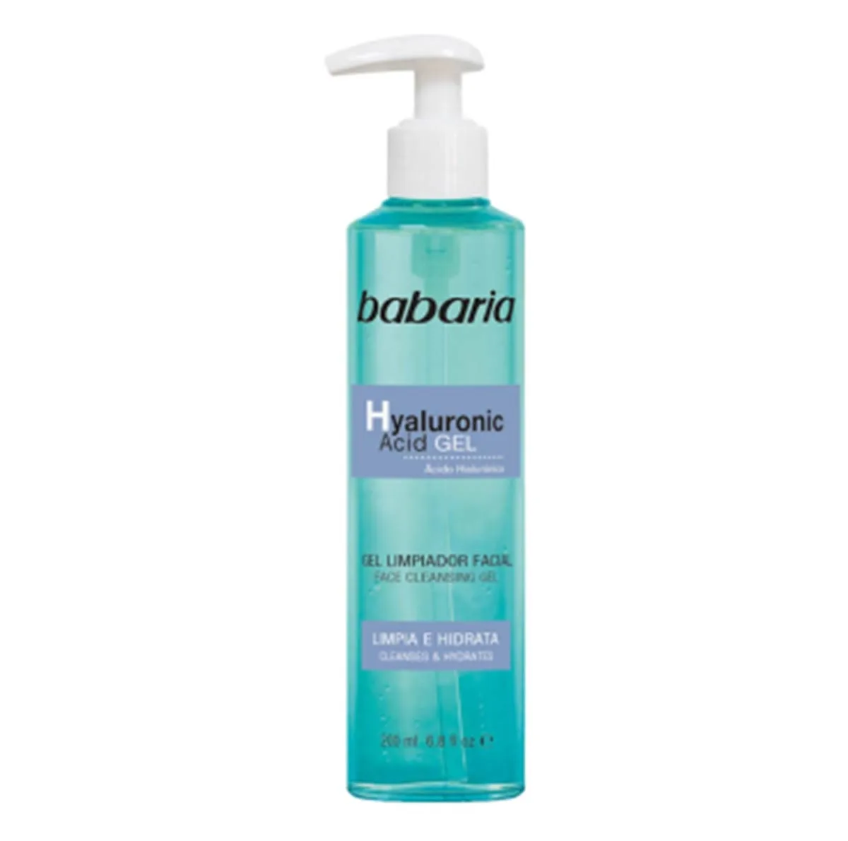 ژل شست‌وشوی صورت باباریا مدل هیالورونیک اسید مناسب برای انواع پوست حجم 200 میلی‌لیتر