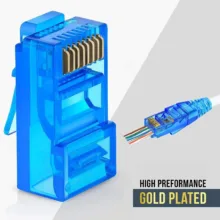 سوکت شبکه Cat6 مدل BRJ45 بسته 100 عددی