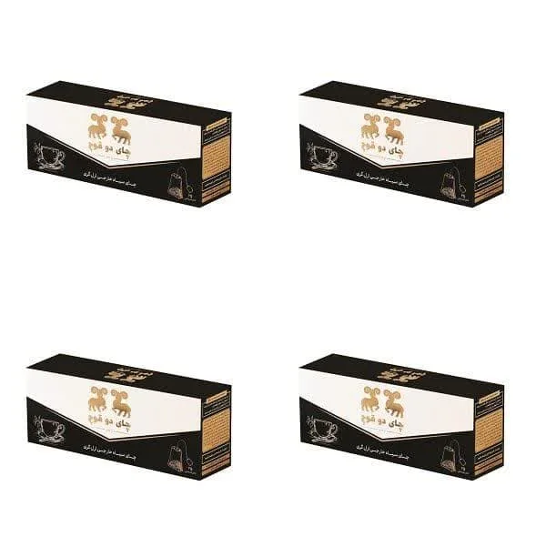 چای سیاه خارجی کیسه ای عطری ارلگری  دو قوچ چهار بسته 25 عددی