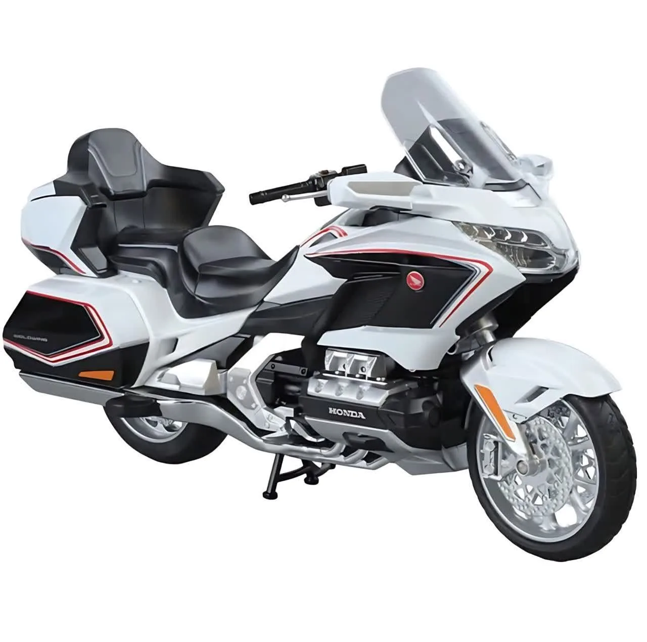 ماکت موتور بازی ناب سل مدل هوندا گلدوینگ فلزی چراغدار کد 1:11DIE CAST HONDA GL800 2021