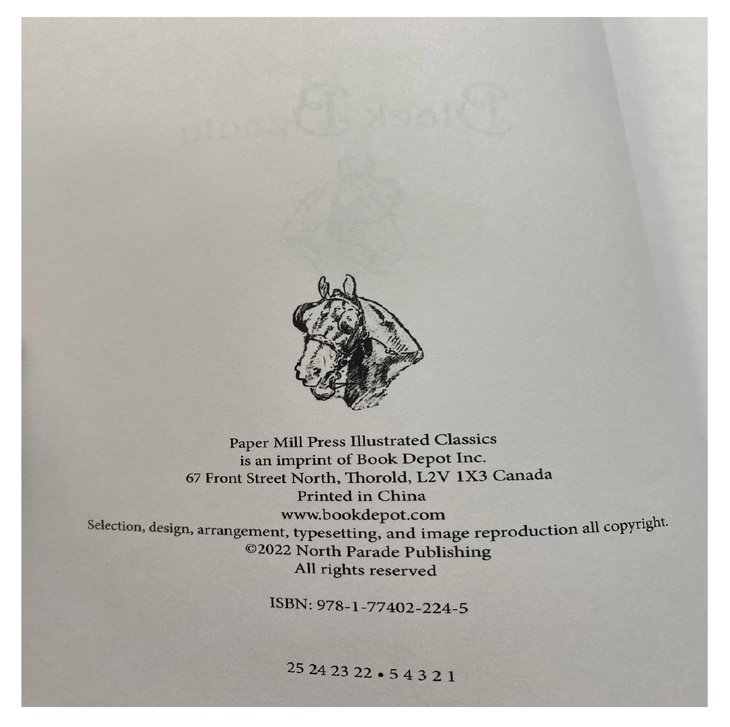 کتاب Black Beauty اثر Anna Sewell انتشارات North Parade