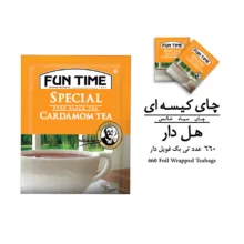 چای سیاه کیسه ای هل دار فان تایم بسته 660 عددی