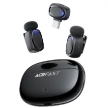 ست میکروفن بی سیم ایس فست مدل R2 با درگاه اتصال Type C