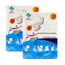 روکش یک بار مصرف توالت فرنگی شبنم کد 02 دو بسته 20 عددی