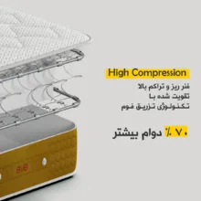 تشک طبی فنری اوه مدل ارتوپدیک یک نفره سایز 200 × 90 سانتی متر