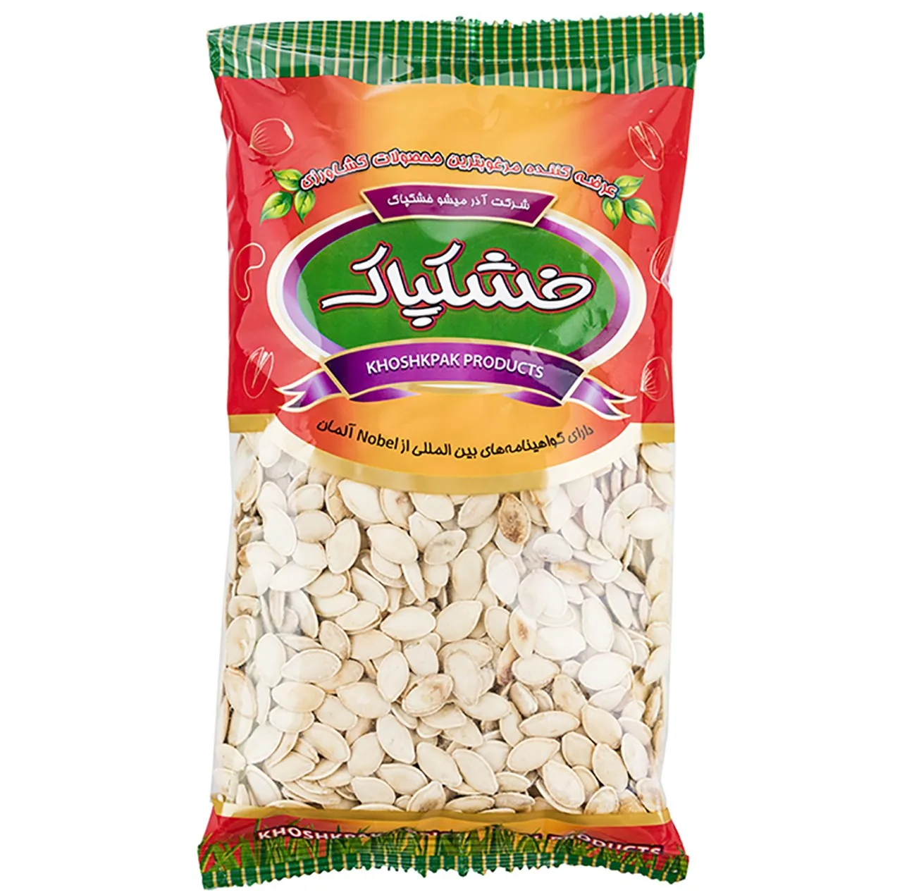تخمه کدو گوشتی خشکپاک مقدار 450 گرم