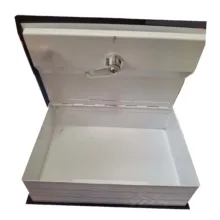 گاوصندوق مدل کتابی طرح رمان پاستیل های بنفش قفل کلیدی وزن 1.155 کیلوگرم