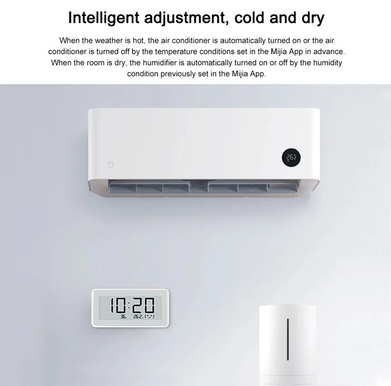 دماسنج و رطوبت سنج مدل Smart Temperature and Humidity Sensor Pro LYWSD02MMC