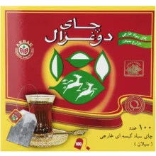 چای کیسه ای دو غزال مدل Ceylon بسته 100 عددی